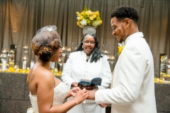 Bride and Groom Saying I Do