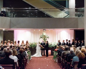 Harbert Center Wedding Ceremony Atrium